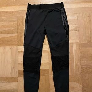 Alala black leggings with mesh details